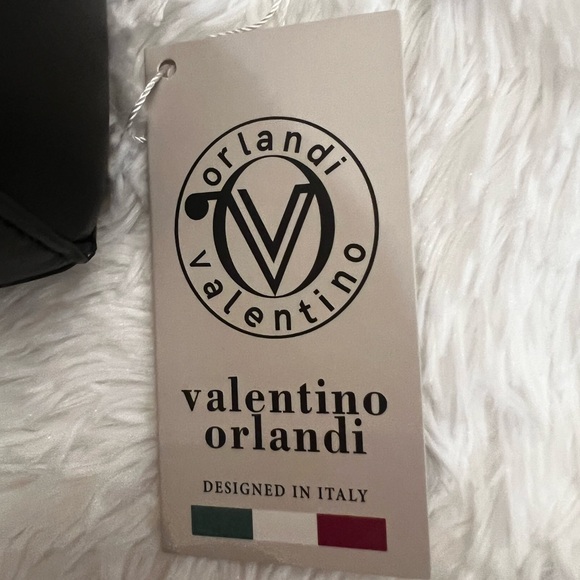 Valentino Orlandi Black Handbag with Silver Stud Accents - NWT - Picture 3 of 10